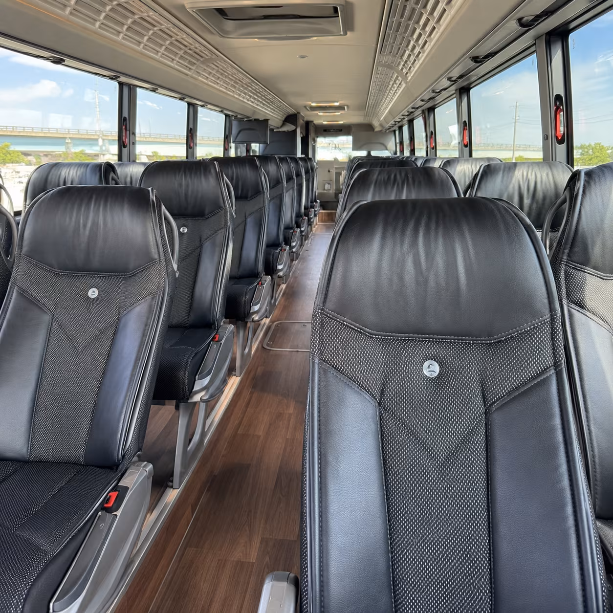 fountain valley comfortable charter buses for government military personnel