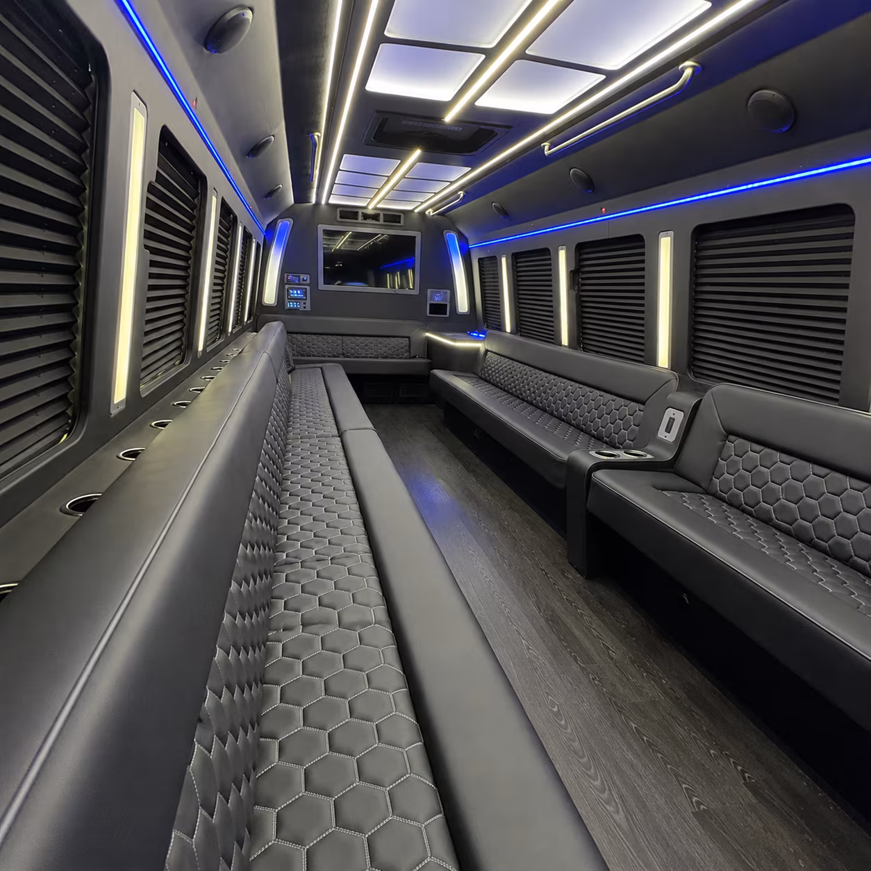 mission viejo party bus rental interior