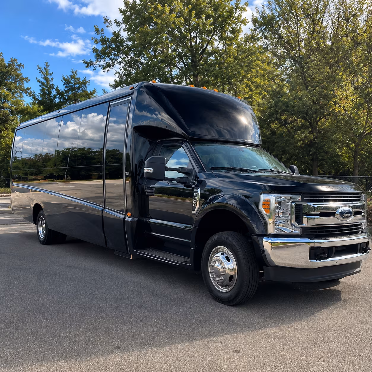 orange discreet military and government charter bus rentals in orange