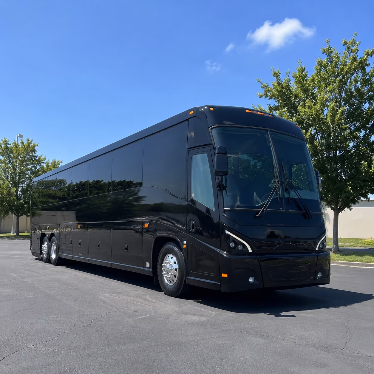 orange sleek charter bus rentals for orange corporate retreats